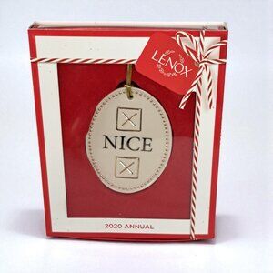 New Lenox 2020 Annual Naughty or Nice Christmas Ornament - 890940